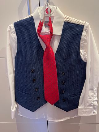 Traje comunión completo niño T9 azul marino