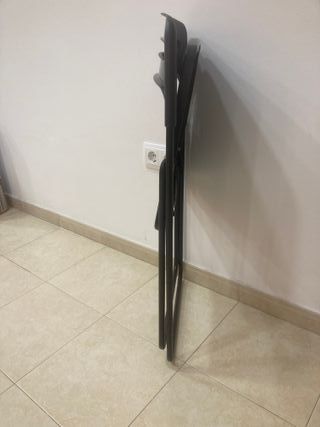 Pack 4 Sillas Plegables Negras