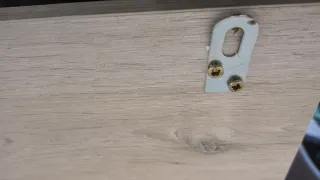 Espejo Marco Madera Beige y Blanco