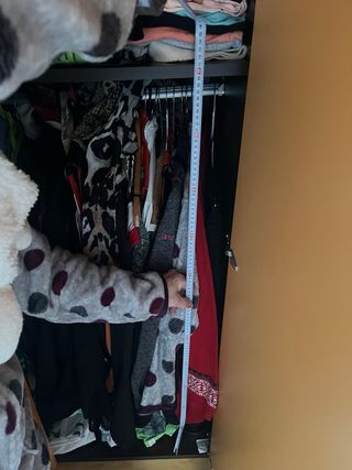 Armario Mueble Naranja Madera Mimbre