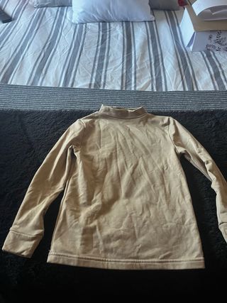 Camiseta térmica beige cuello alto