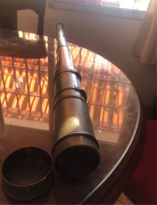 Catalejo antiguo de latón