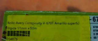 Rollo Adhesivo Reflexivo Homologado Amarillo