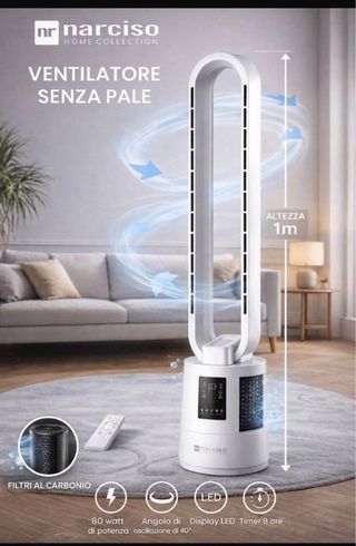 Ventilatore Narciso Senza Pale 1m