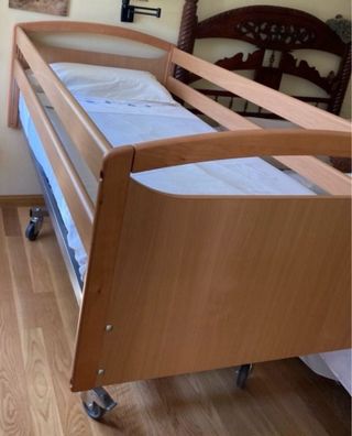 Cama articulada madera y metal