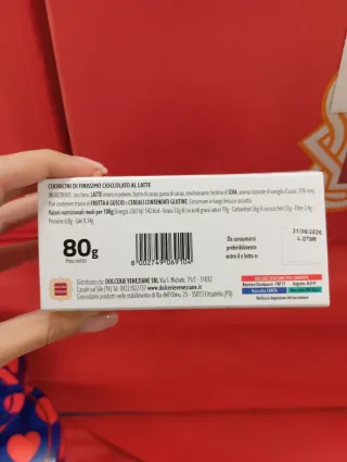 Dolcerie Veneziane 10 Cuoricini Cioccolato