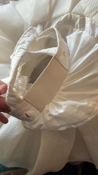 Can Can Fallera Niña Blanco