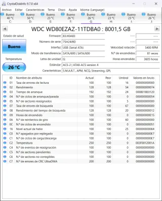 2 x WD My Book 8TB Disco Duro Externo