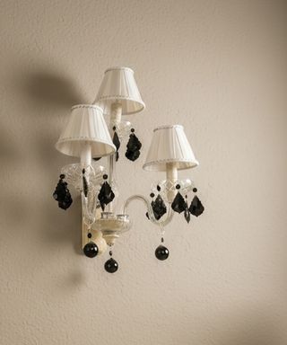 Aplique de pared 3 luces con cristales