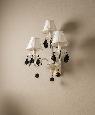 Aplique de pared 3 luces con cristales