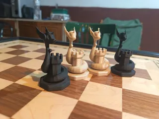 Piezas de ajedrez personalizables