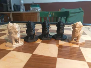 Piezas de ajedrez personalizables