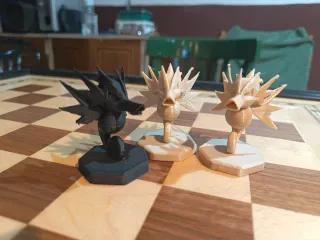 Piezas de ajedrez personalizables