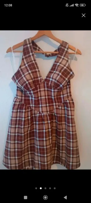 Vestido Shein cuadros