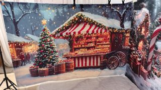 Fondo Fotografía Mercado Navideño