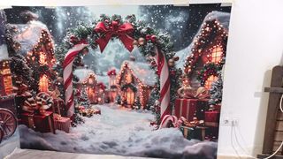 Fondo Fotografía Mercado Navideño