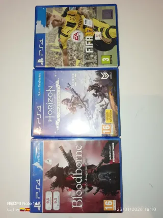 PS4 (PlayStation 4) Juegos: FIFA 17, Horizon, Bloo