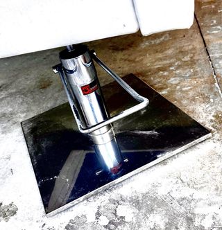 Silla Peluquería Giratoria Blanca y Negro