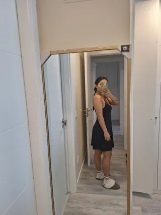 Vestido negro con encaje