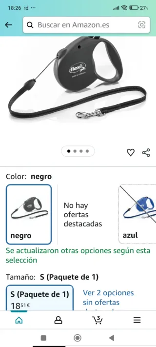 Correa retráctil para perro Flexi - 5m