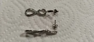 Pendientes Plata Infinito con Circonitas