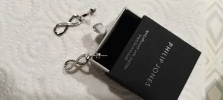 Pendientes Plata Infinito con Circonitas