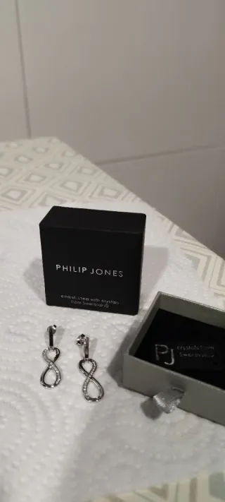 Pendientes Plata Infinito con Circonitas