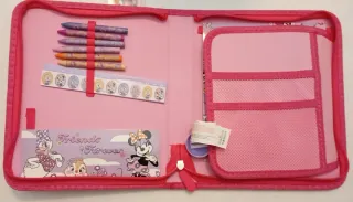 Astuccio Minnie Mouse Rosa con Fiocco Glitter