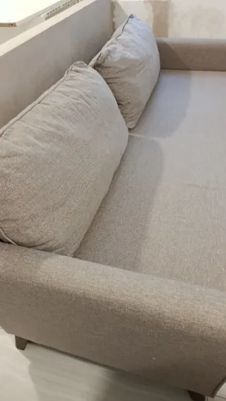 Sofá 205x85cm, marrón topo