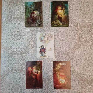 5 Postales J. Ferrandiz Años 70 (Escritas)