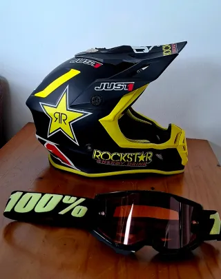 Casco y Gafas Just1 y 100%