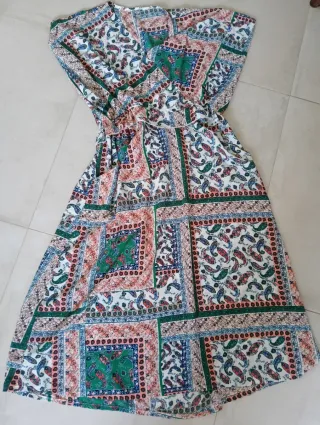 Vestido estampado paisley talla única