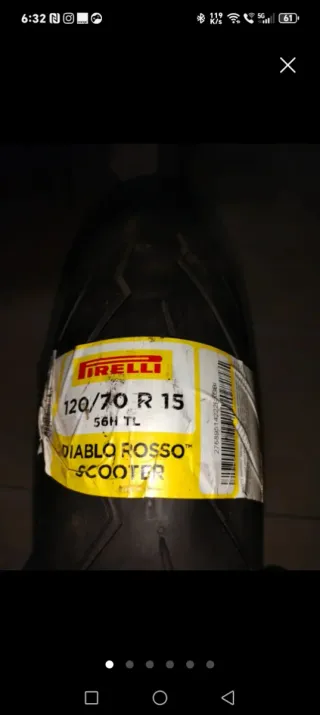 Neumático Pirelli Diablo Rosso Scooter 120/70 R15
