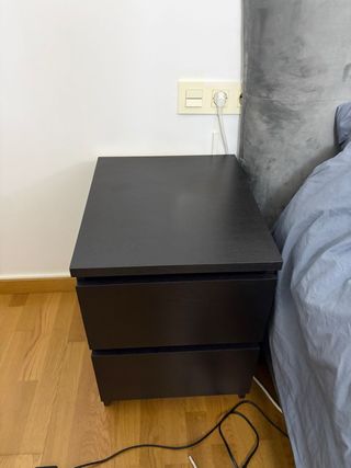 Comodini Ikea neri