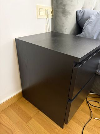 Comodini Ikea neri