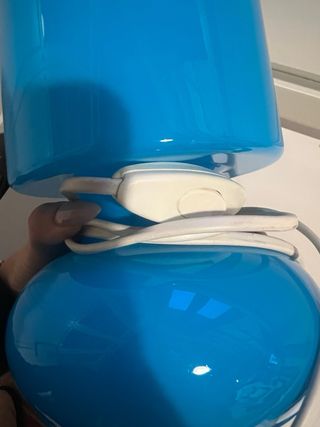 Lampada LYKTA IKEA Blu Vetro