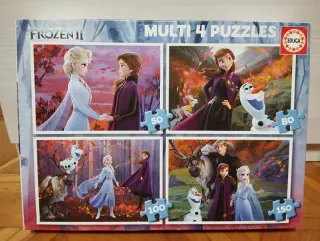 4 Puzzles Frozen II Educa