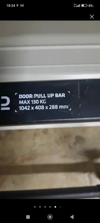 Barra de dominadas negra