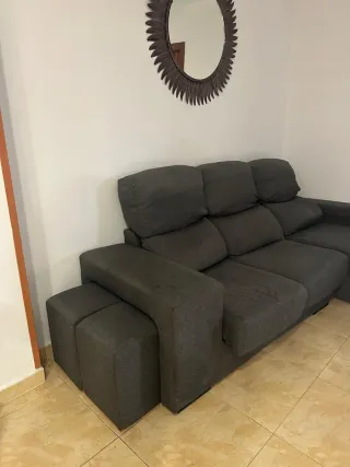 Sofá modular gris 2,20m