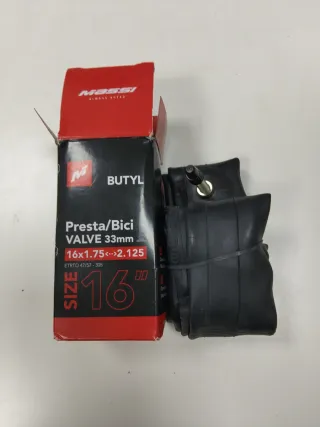 Cámara de Bici Massi Butyl 16 Presta