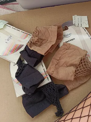 Pack 4 pares miniMedias de rejilla Platino t.Unica