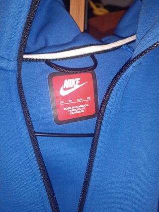 Nike Tech Fleece Azul Real Talla 5 100% original