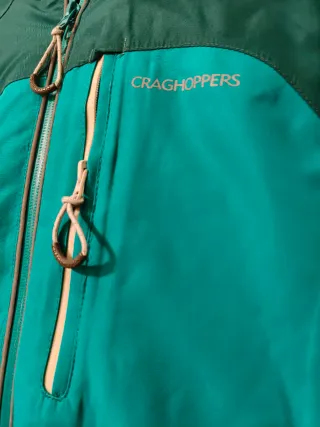 Abrigo Craghoppers verde y turquesa