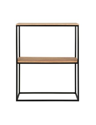 Consola madera y metal negro