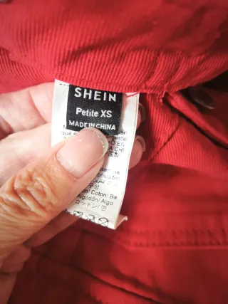 Pantalón Cargo Rojo, Talla XS