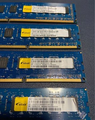 4x Elixir DDR3 4GB 1333Mhz RAM
