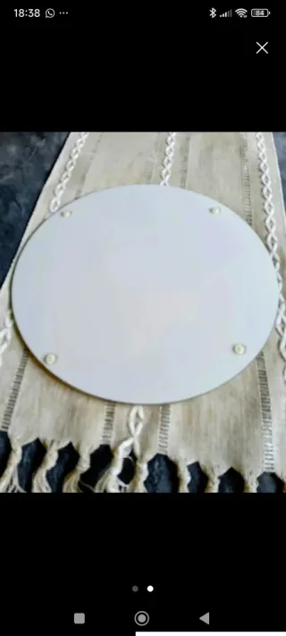 Plato grande de vidrio decorativo