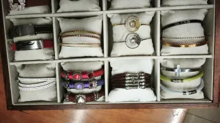 Lote de 27 pulseras acero y plata de varias marcas