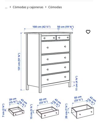 Cómoda Cajonera Ikea