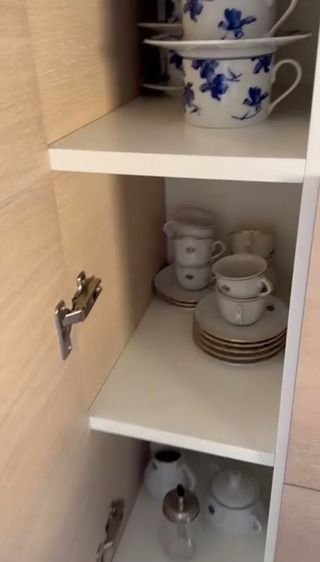 Mueble TV Banak modular blanco y marrón